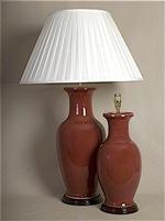 ALEXANDERS  SANG DE BOEUF BASKET LAMP